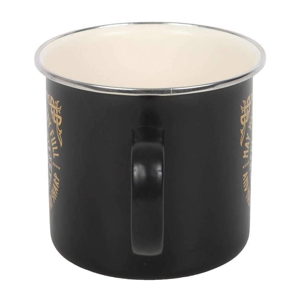 Viking Compass Enamel Mug Drinkware - Gothic & Alternative Gift - Haunted