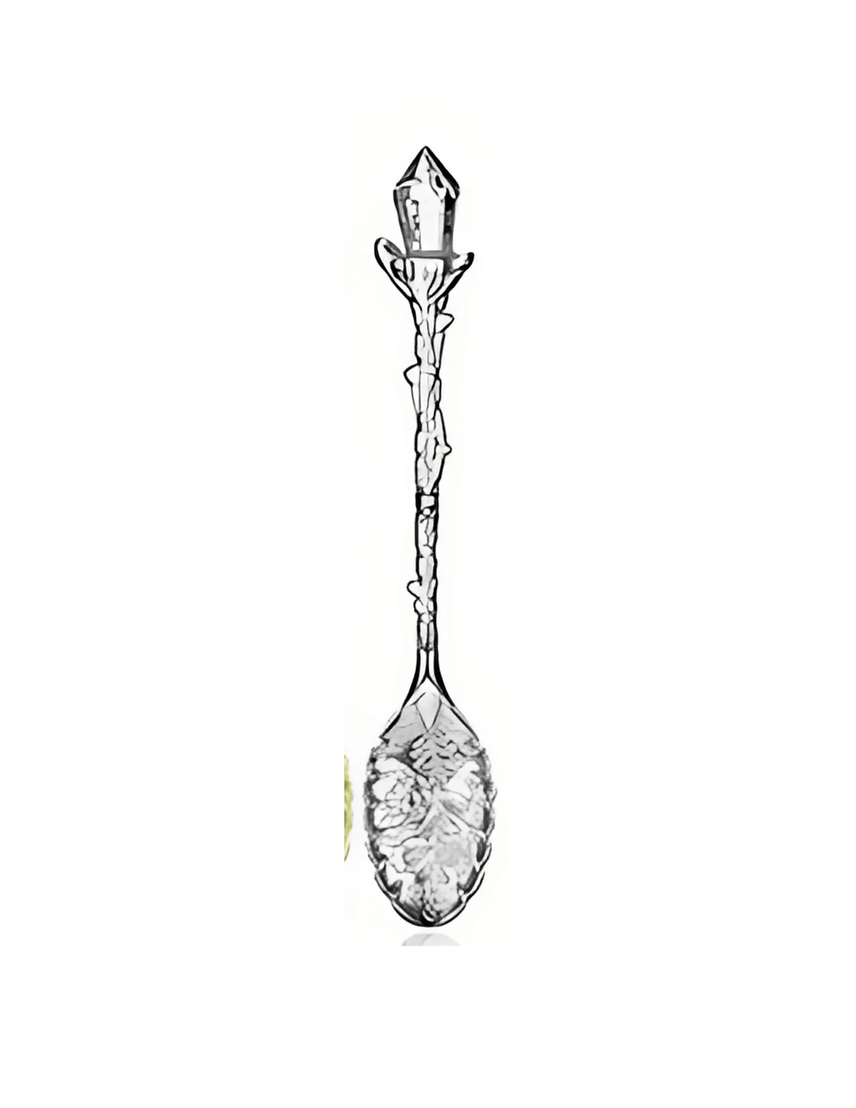 Vintage style Crystal Witch Tea Spoon Witch Supplies - Gothic & Alternative Gift - Haunted