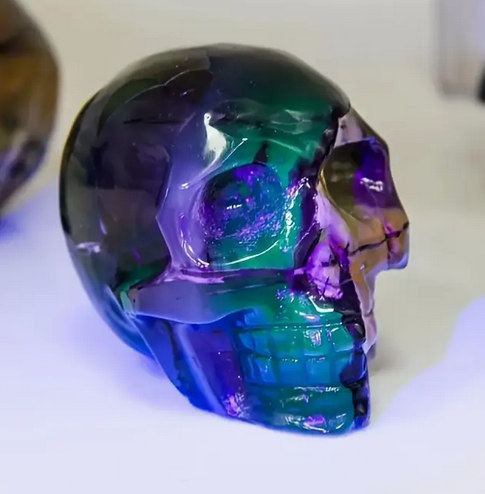 Volcano Agate Crystal Skull - Gothic & Alternative Gift - Haunted