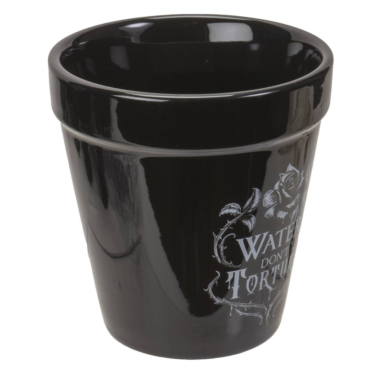 Water Don't Torture Garden Plant Pot Garden Decor - Gothic & Alternative Gift - Haunted