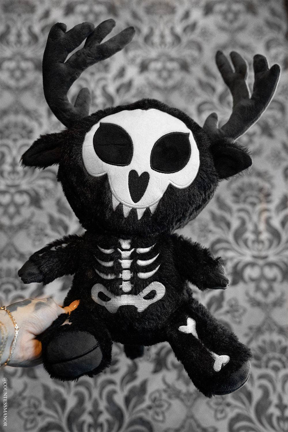 Wendigo Plush Toy Goth Fantasy Horror Stuffed Animals - Gothic & Alternative Gift - Haunted