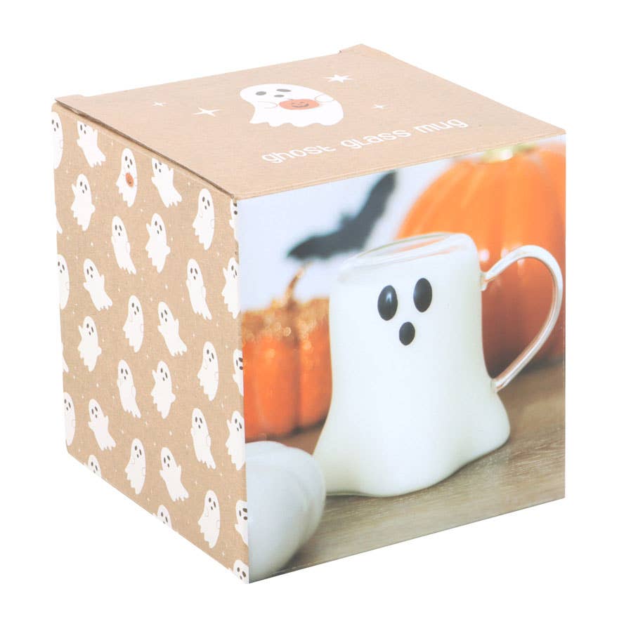Whimsical Ghost Glass Mug Drinkware - Gothic & Alternative Gift - Haunted