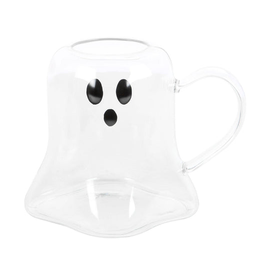 Whimsical Ghost Glass Mug Drinkware - Gothic & Alternative Gift - Haunted