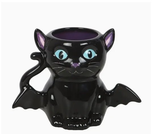 Whimsigoth Purple Bat Coffee Mug Drinkware - Gothic & Alternative Gift - Haunted