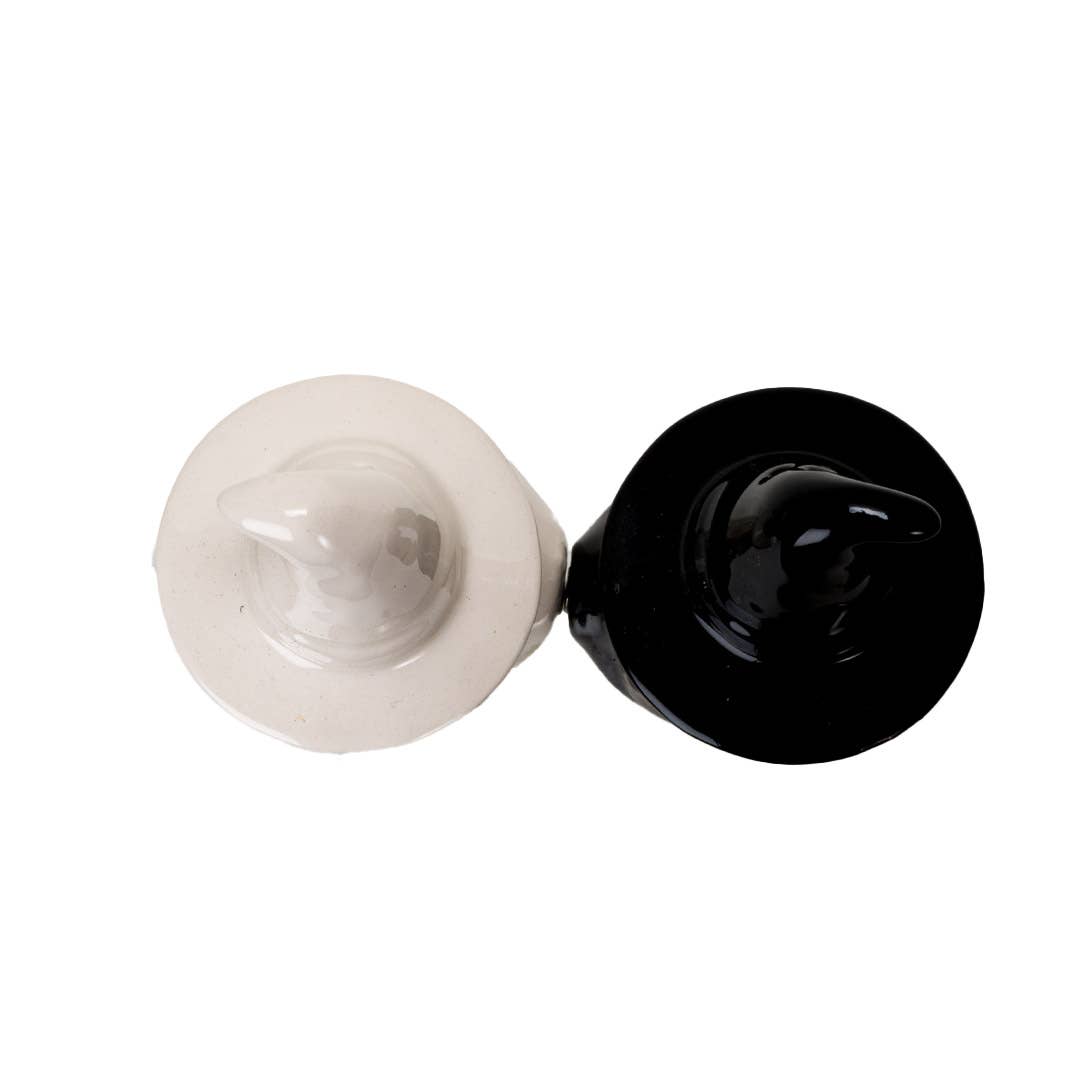 White Witch, Black Witch Salt and Pepper Shaker Set Kitchenware - Gothic & Alternative Gift - Haunted