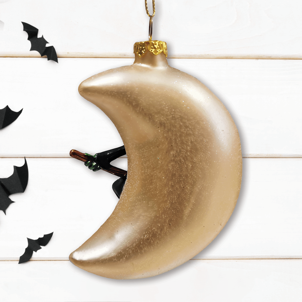 Wicked Witch Glass ornament Gothmas, Christmas, Creepmas, Holiday Ornaments - Gothic & Alternative Gift - Haunted
