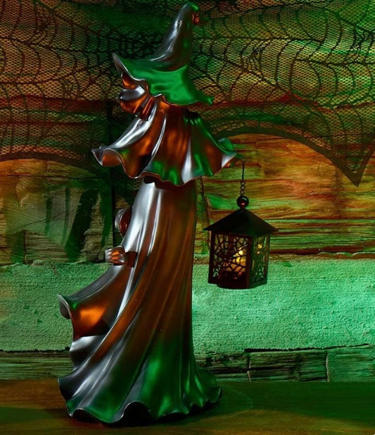 Witch statue with lantern XL Home Decor - Gothic & Alternative Gift - Haunted