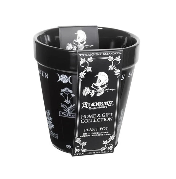 Witches Spell Garden Plant Pot Garden Decor - Gothic & Alternative Gift - Haunted