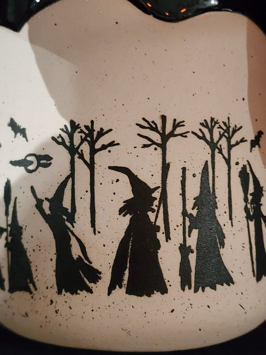 Witch's Gathering Coffee Mug Home Decor - Gothic & Alternative Gift - Haunted