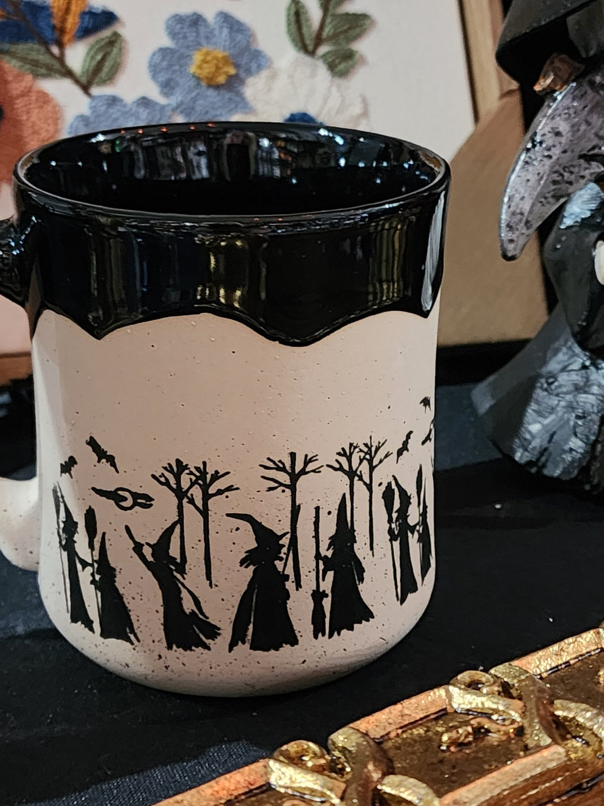 Witch's Gathering Coffee Mug Home Decor - Gothic & Alternative Gift - Haunted