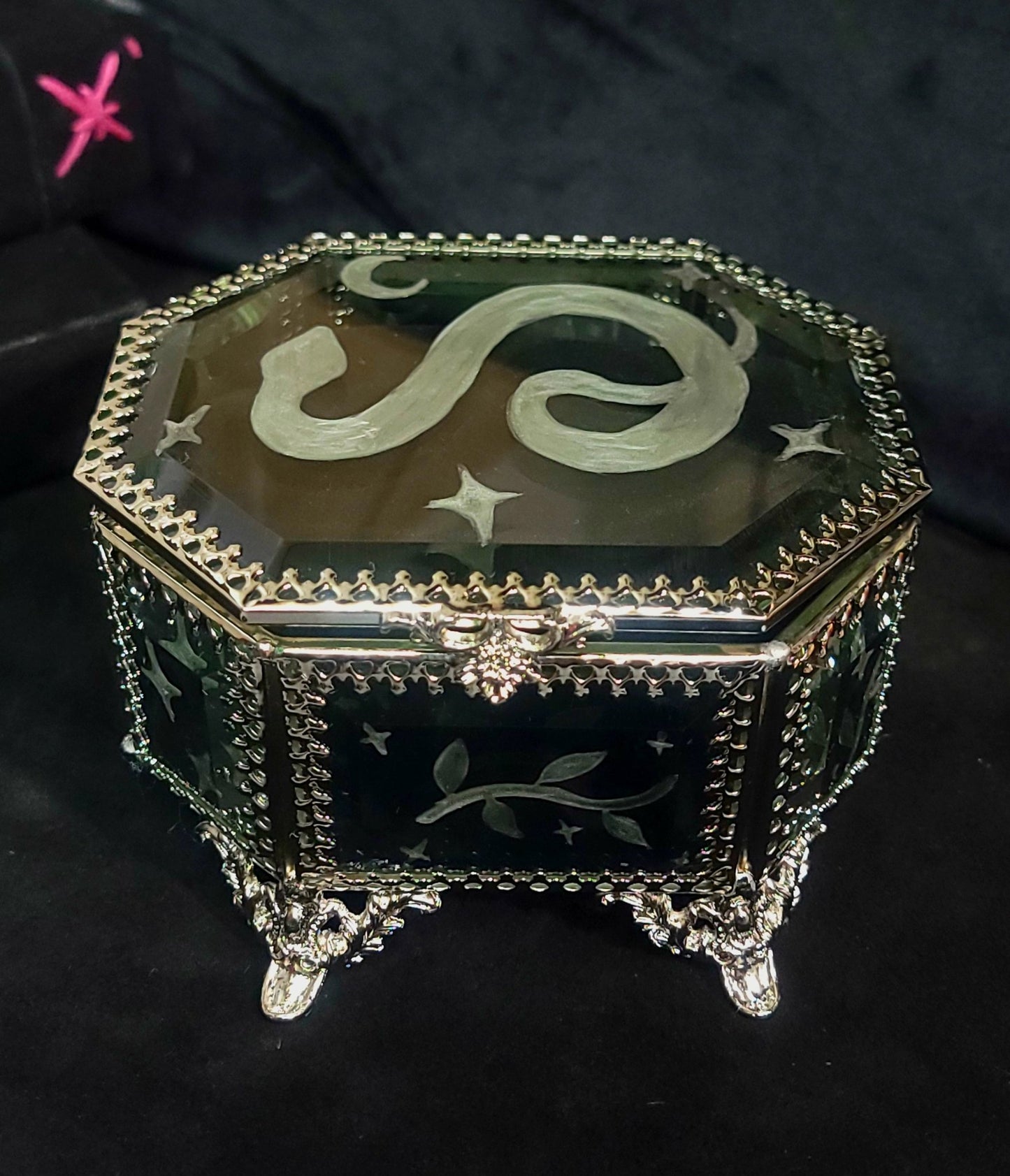 Witch's Glass trinket and jewelry box Witch Supplies - Gothic & Alternative Gift - Haunted