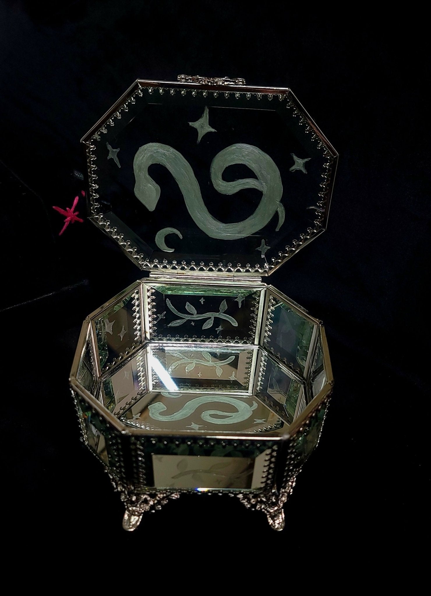 Witch's Glass trinket and jewelry box Witch Supplies - Gothic & Alternative Gift - Haunted