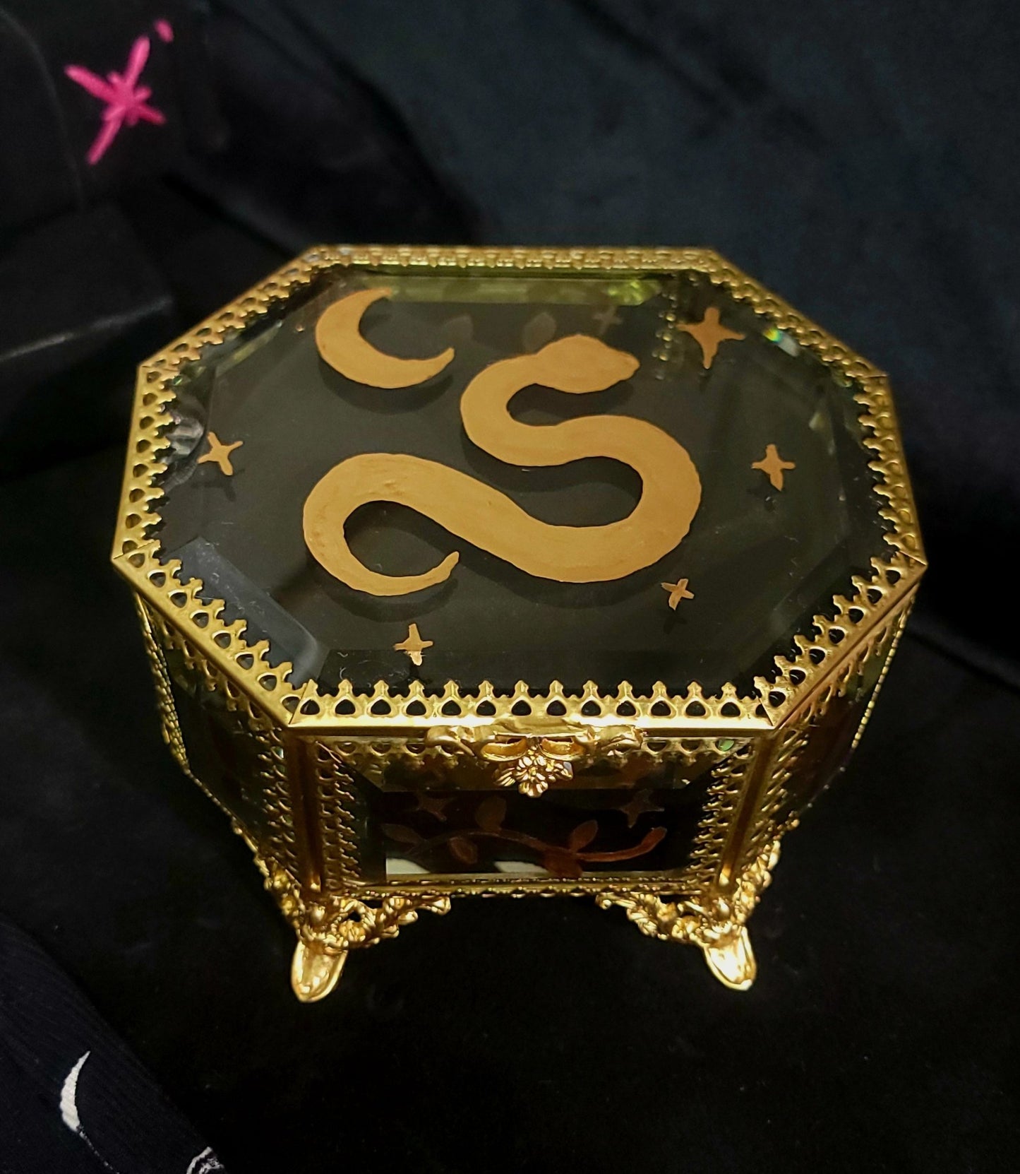 Witch's Glass trinket and jewelry box Witch Supplies - Gothic & Alternative Gift - Haunted