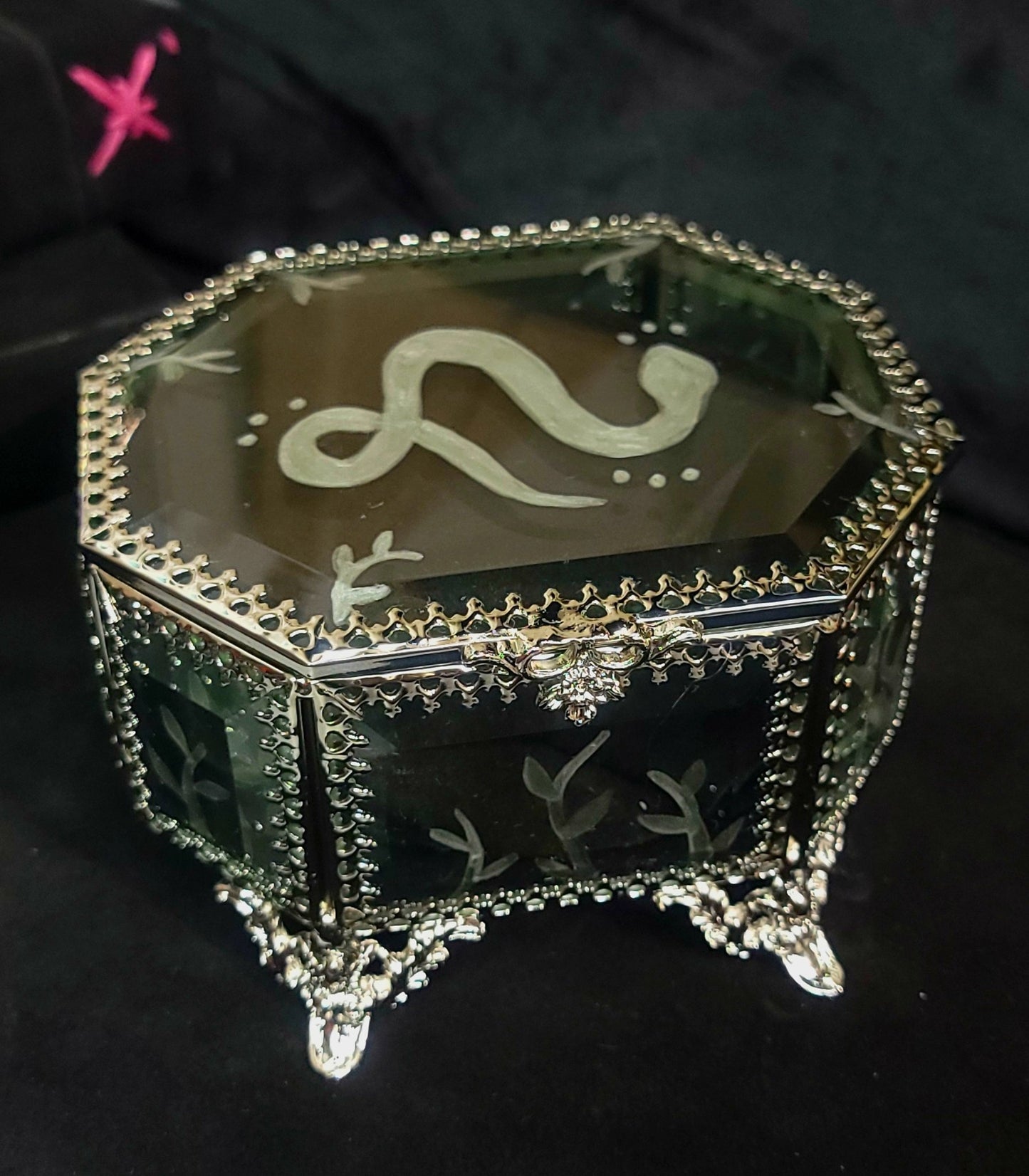 Witch's Glass trinket and jewelry box Witch Supplies - Gothic & Alternative Gift - Haunted
