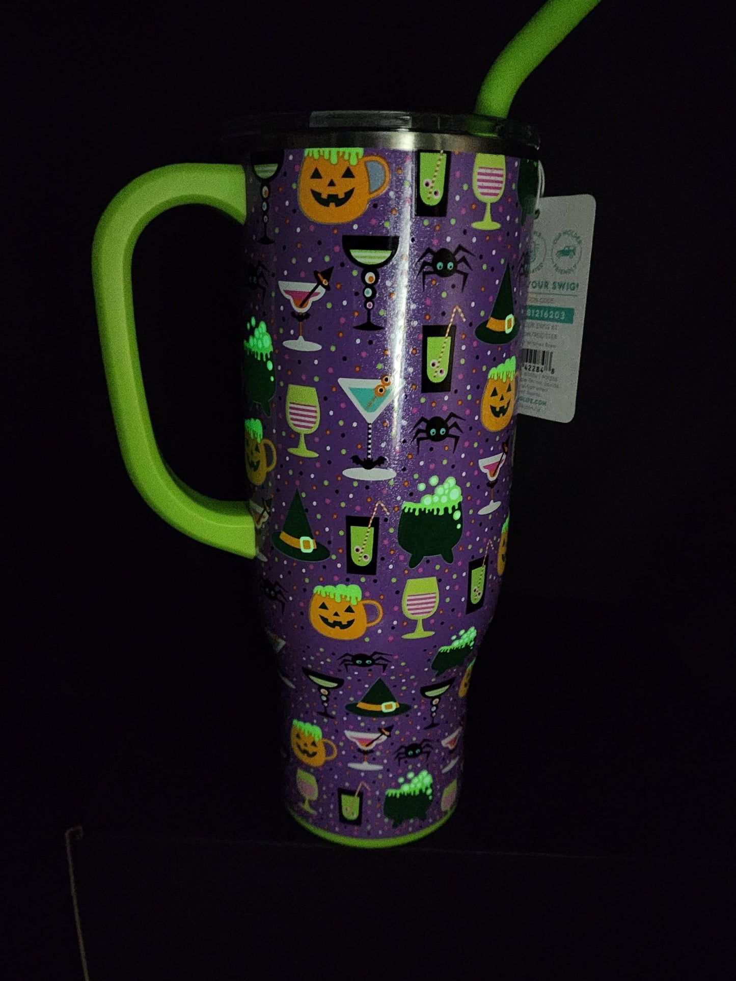 Witchy Brew Glow in the Dark Party Tumbler Swiglife Drinkware - Gothic & Alternative Gift - Haunted