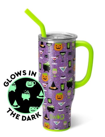 Witchy Brew Glow in the Dark Party Tumbler Swiglife Drinkware - Gothic & Alternative Gift - Haunted