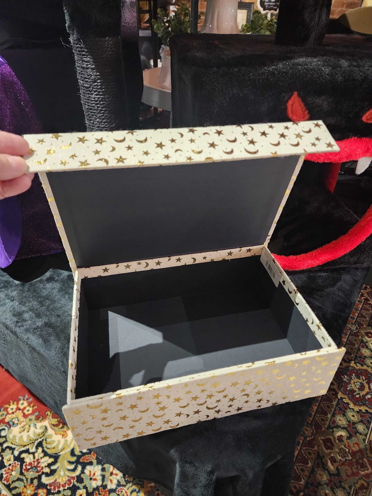 Witchy Celestial Moon and Stars Keepsake Box Books - Gothic & Alternative Gift - Haunted