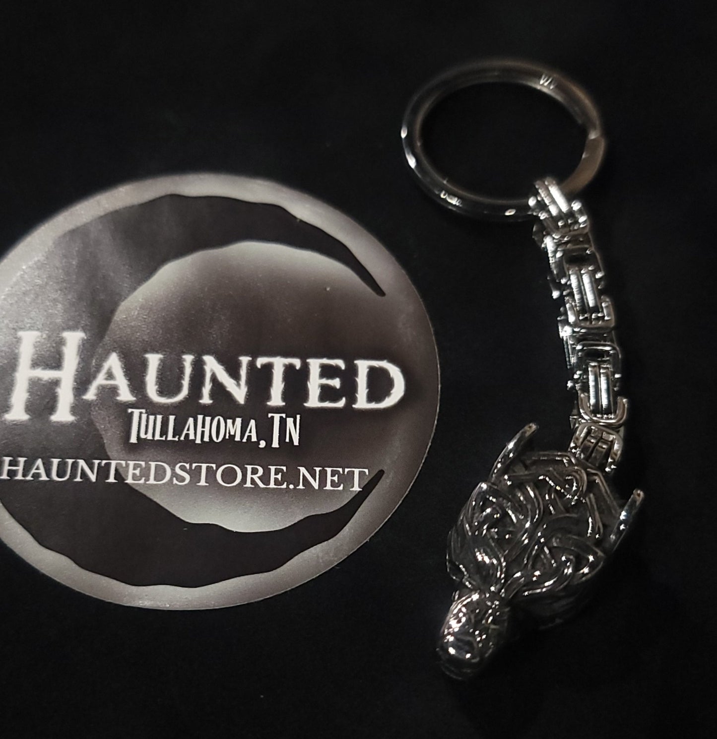 Wolf Head Heavy Key Chain-Stainless Steel Jewelry - Gothic & Alternative Gift - Haunted
