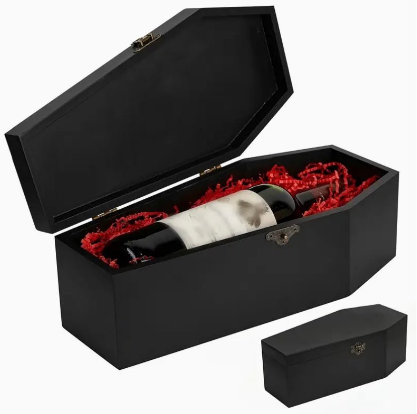 Wood coffin box Tableware - Gothic & Alternative Gift - Haunted