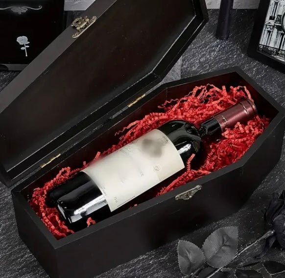 Wood coffin box Tableware - Gothic & Alternative Gift - Haunted