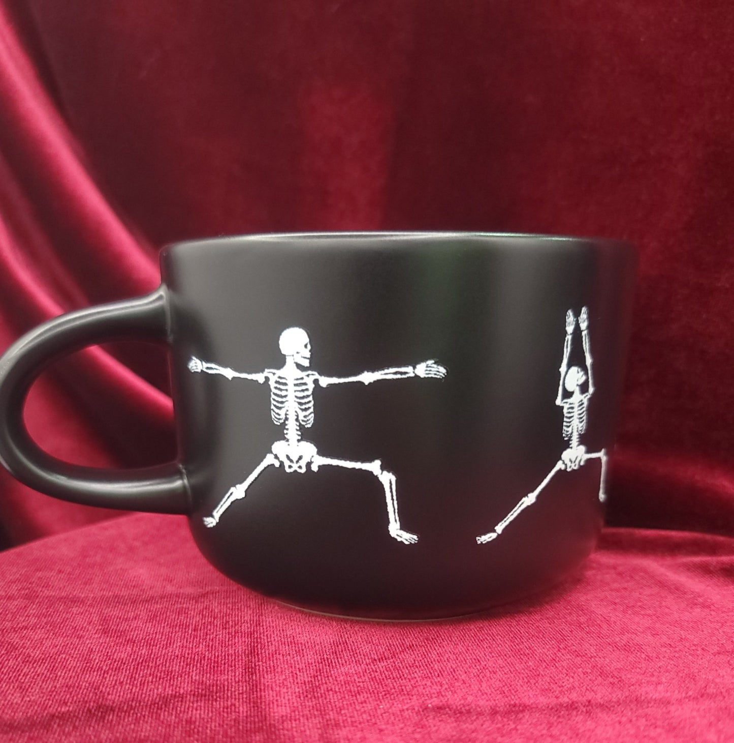 Yoga Skeletons Coffee Mug Drinkware - Gothic & Alternative Gift - Haunted