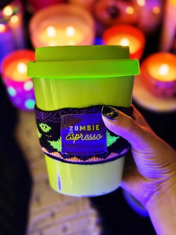 Zombie Espresso Large Glass Coffee Mug Candle Candles - Gothic & Alternative Gift - Haunted